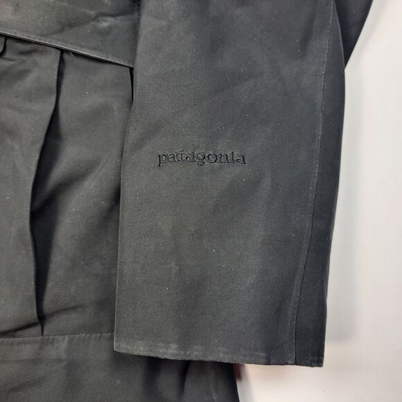 Patagonia Northwest Parka Jacket Hooded Women's Small Goose Down Black Full Zip - Picture 5 of 16